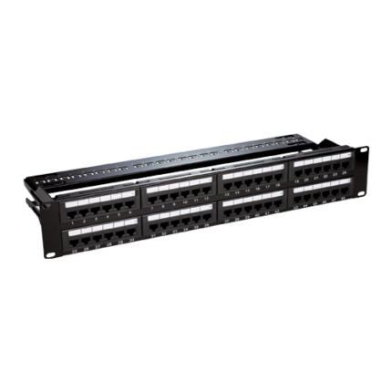 Patch Panel 2U, UTP cat6, 48 RJ45 ports - ASYTECH Networking ASY-PP-UTP6-48