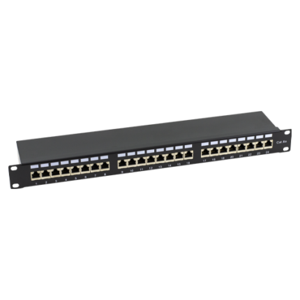 Patch Panel 1U, FTP cat6A, 24 RJ45 порта - ASYTECH Networking ASY-PP-FTP6A-24