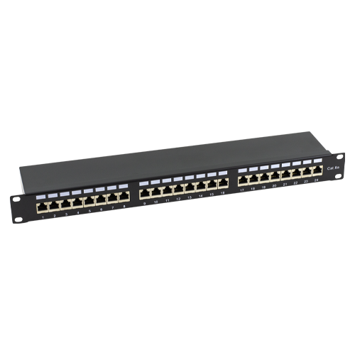 Patch Panel 1U, FTP cat6A, 24 RJ45 порта - ASYTECH Networking ASY-PP-FTP6A-24 Patch Panel 1U, FTP cat6A, 24 RJ45 порта - ASYTECH Networking ASY-PP-FTP6A-24