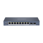 Hikvision DS-3E1510P-SI 8-Портов Gigabit Смарт PoE Суич 2xSFP 300м 110W