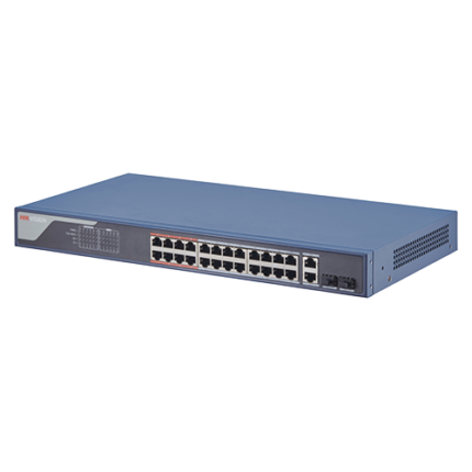 Hikvision DS-3E1326P-EI 24-Портов Смарт PoE Суич Combo Uplink