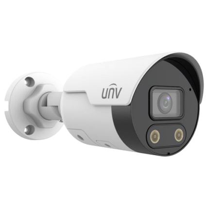 Uniview IPC2128SB-ADF28KMC-I0 8MP 4K ColorHunter IP Bullet Камера Активна Защита WL 30m Mic Spk PoE SD VCA