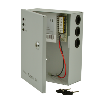 SDC SDC-12-3B Захранване 12V 3A с UPS в Метален Шкаф