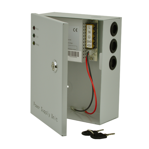 SDC SDC-12-3B Захранване 12V 3A с UPS в Метален Шкаф